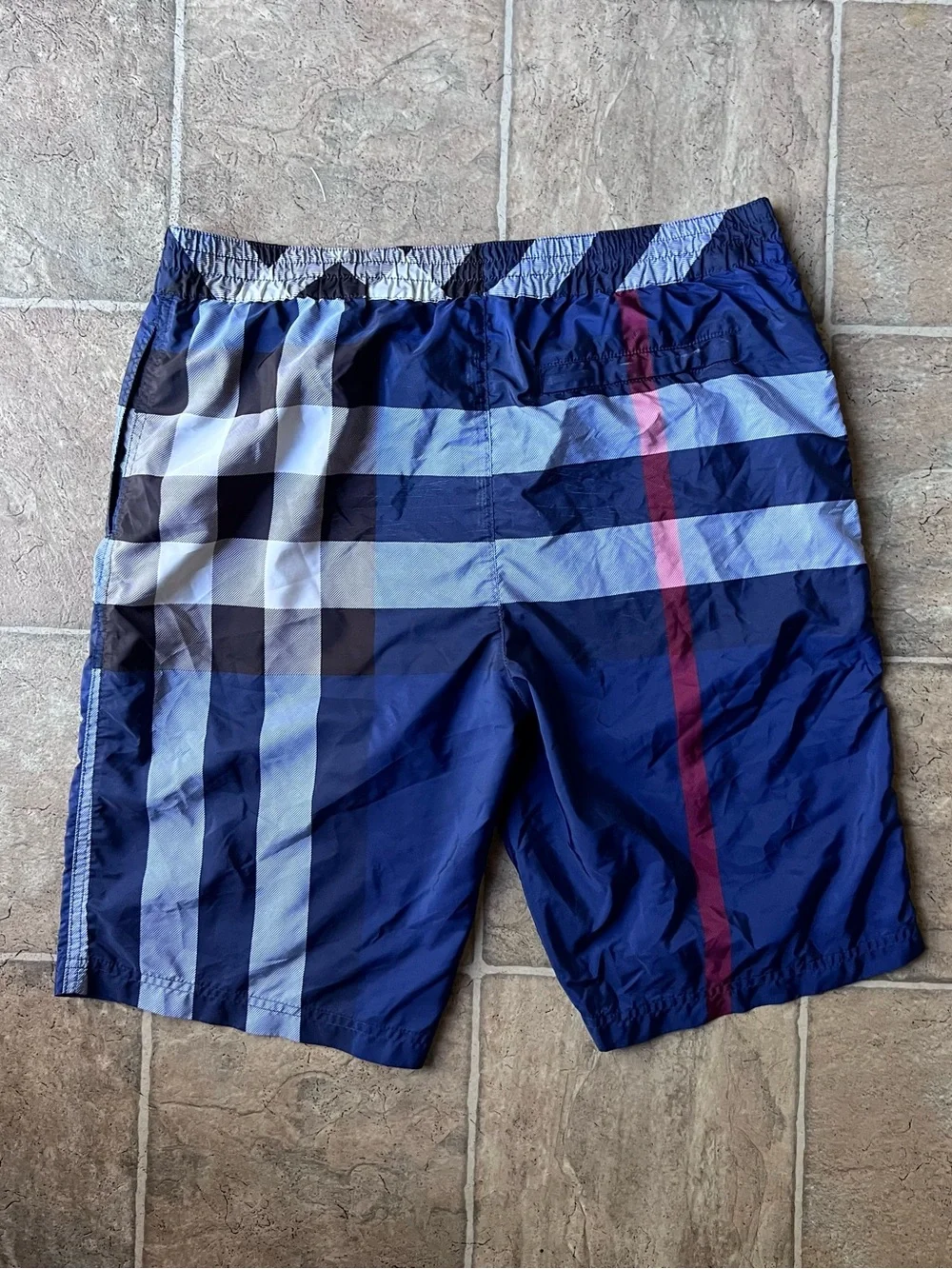Burberry London Nova Check Swim Trunks - Size L
